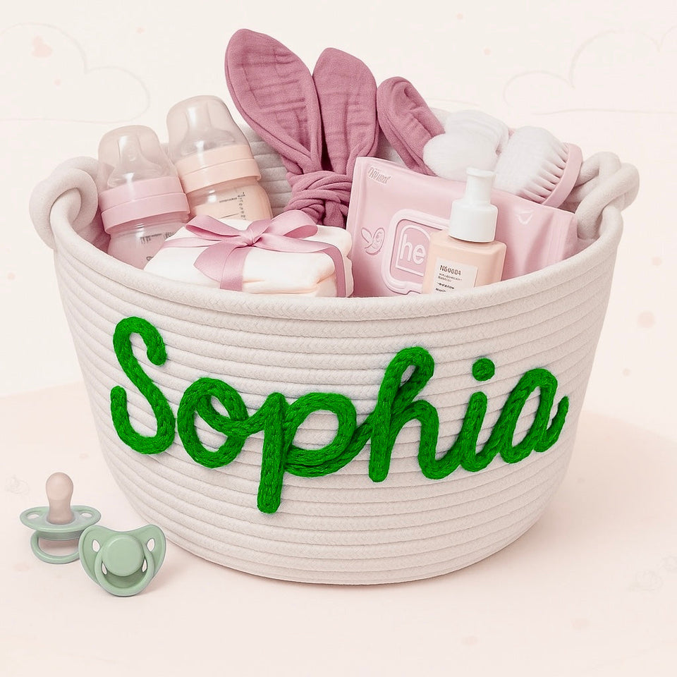 CuddleBasket – Sød & personlig – Personlig blekurv