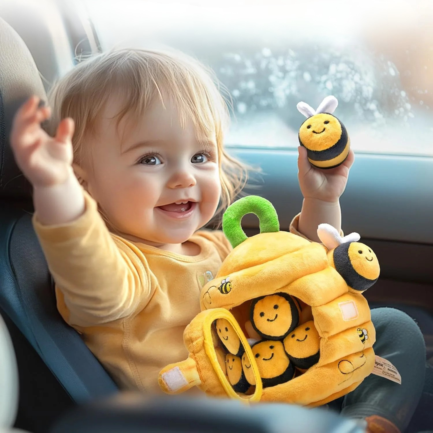 baby outdoor spielzeug JungleHive – Spielen & Lernen – Sensorisches Kuscheltier im Wald – Mein