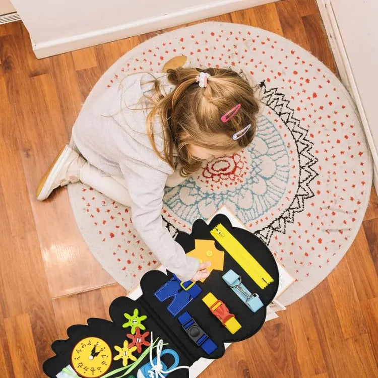 Toddler Busy Board™ - Sanseeventyr - Dino filtbog