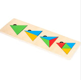 Woods™ - Puzzle-Spaß für Kleinkinder - Geometrisches Montessori-Formen-Puzzle