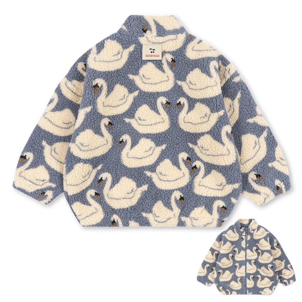 WarmHug – Bequem & trendy – Kinder-Fleecejacke mit verspielten Motiven