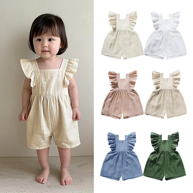 Mini Fashion™ - Sommerlig og sød - Jumpsuit til børn, piger