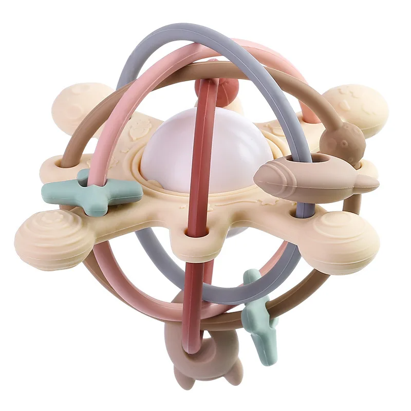 Sensory Rattle Ball™ – Sanfter Greifspaß – Baby-Silikon-Zahnspielzeug