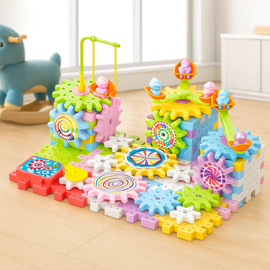 GearTrack – Elektrisch & Pädagogisch – Bausteine-Spielset