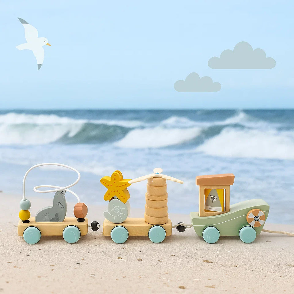 HappyTrain – Montessori & Fun – Holzeisenbahnset