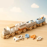 HappyTrain – Montessori & Fun – Holzeisenbahnset