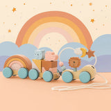 HappyTrain – Montessori & Fun – Holzeisenbahnset