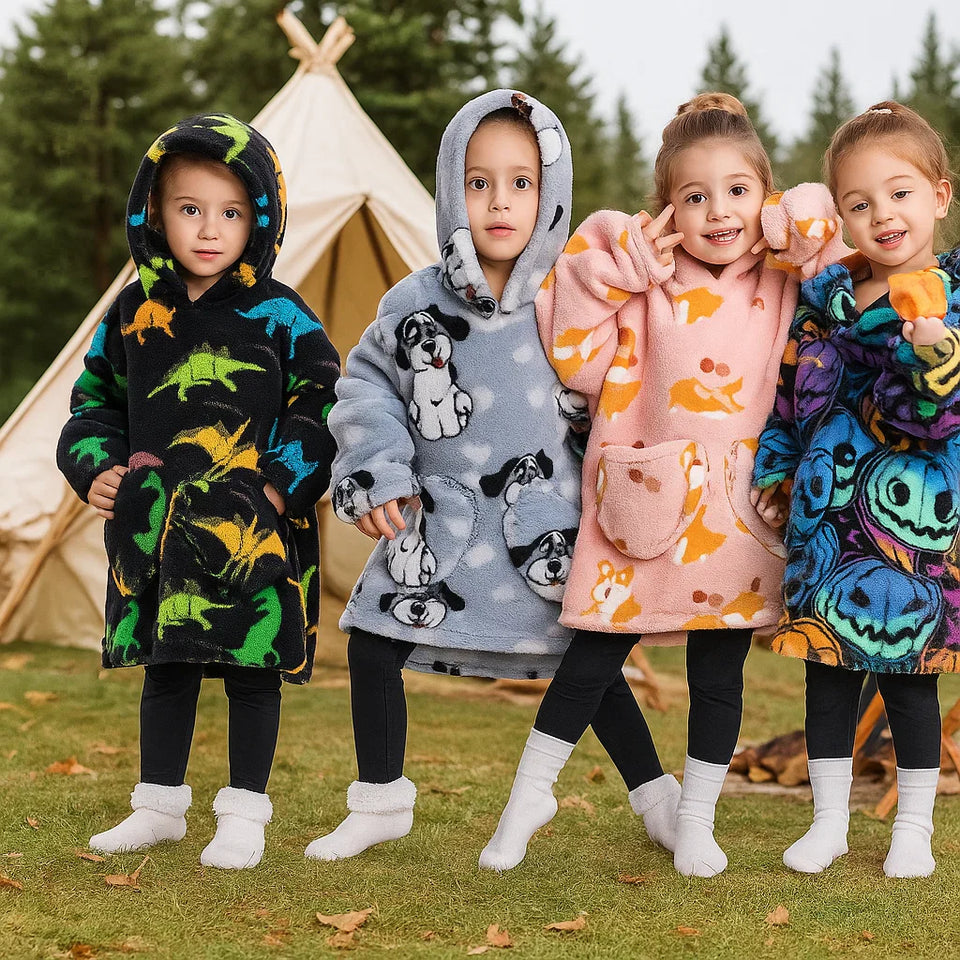 HappySnug – Süß und bequem – Kinderdecke mit Kapuze