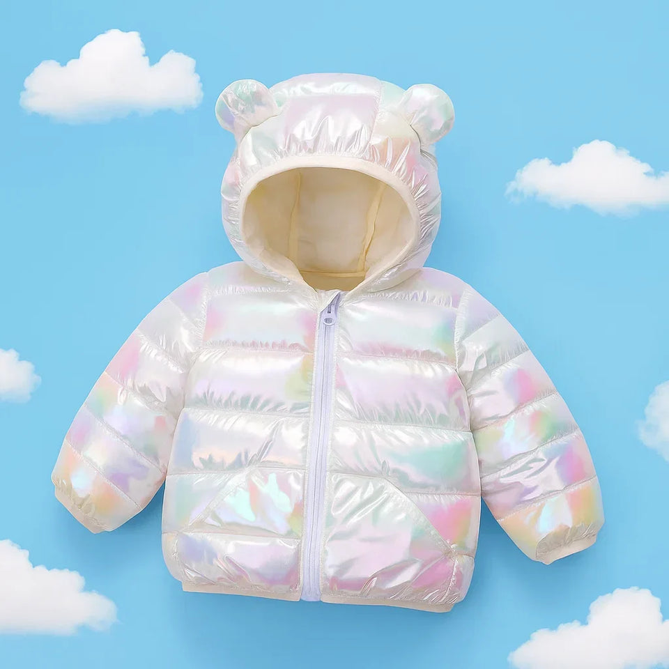 CuddleCoat  – Tykt vatteret jakke med bjørnehætte
