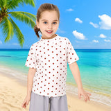 SunnyGuard – Sommerlich & schützend – Anti-UV-Schwimmshirt für Kinder mit kurzen Ärmeln