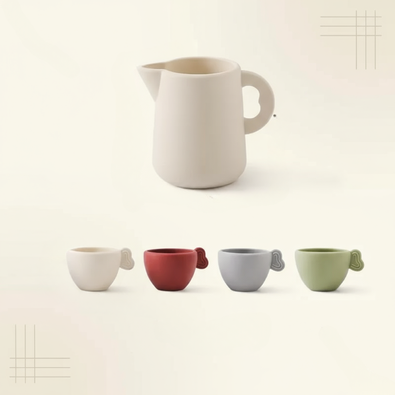 Woods – Lustig & Interaktiv – Teeservice aus Holz für Kinder