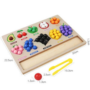 Toddler Clips™ - Obst & Formspiel -  Sortierspiel