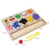 Toddler Clips™ - Obst & Formspiel -  Sortierspiel