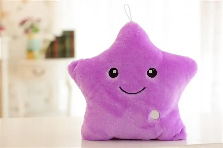 Glow Star Pillow™ – Sternenspaß im Bett - leuchtendes Kuschelkissen