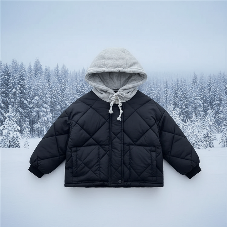 CozyShield – Warm & Cool – Gesteppte Kapuzenjacke