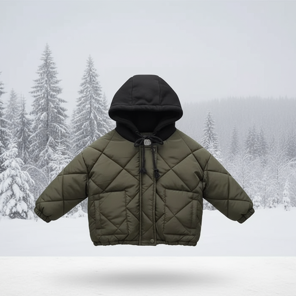 CozyShield – Warm & Cool – Gesteppte Kapuzenjacke