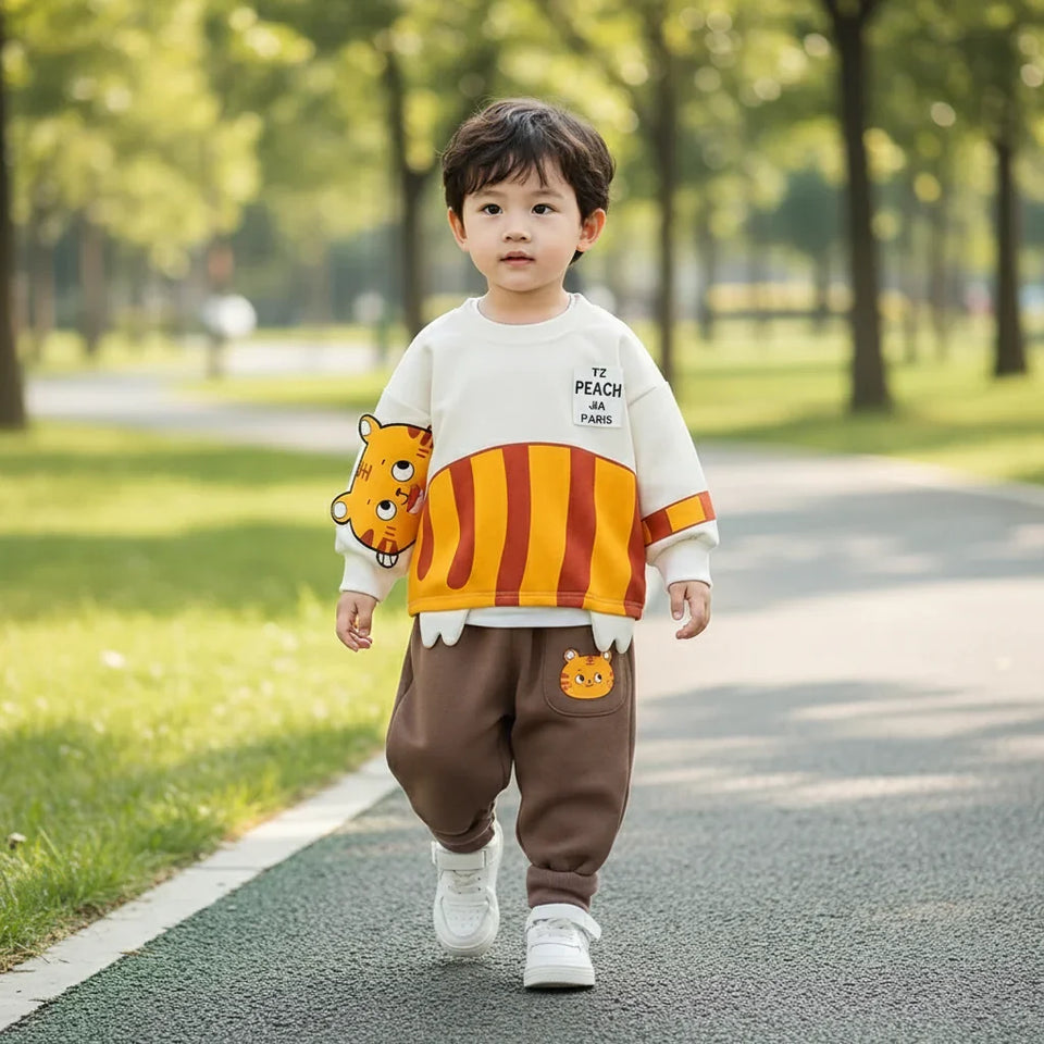 Mini Fashion™ - Varmt og blødt – todelt børnetøjssæt