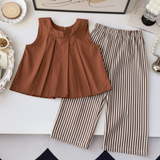 Sleeveless Tops & Pants – Weich & stilvoll – Sommer-Set für Kinder