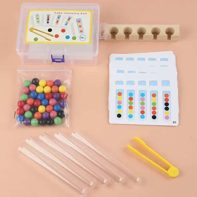 Tube Clip Beads™ - Denkspel - Farben & Motorikspiel