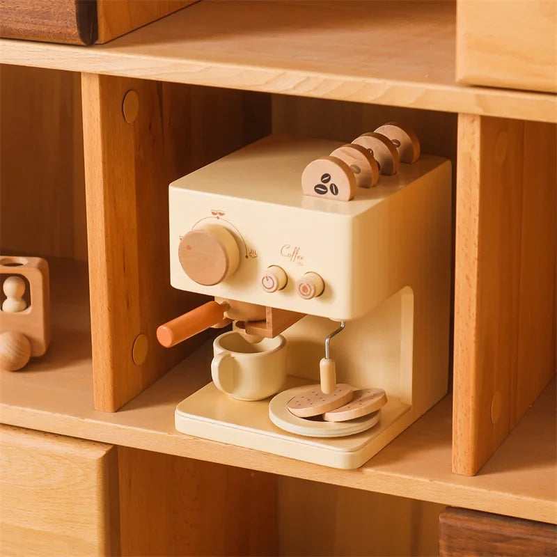 Woods™ - Den Kommende Barista - Espressomaskine-sæt i træ
