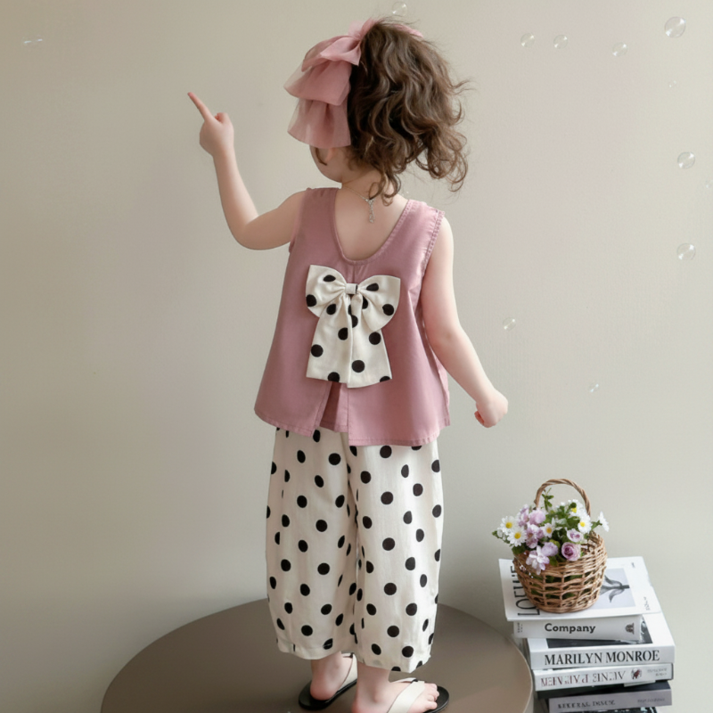 Sleeveless Tops & Pants – Weich & stilvoll – Sommer-Set für Kinder