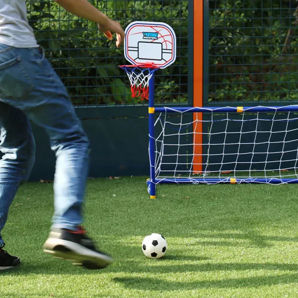 Kids Ball Games - Doppelter Spaß - Fußball- und Basketball-Spielzeugset