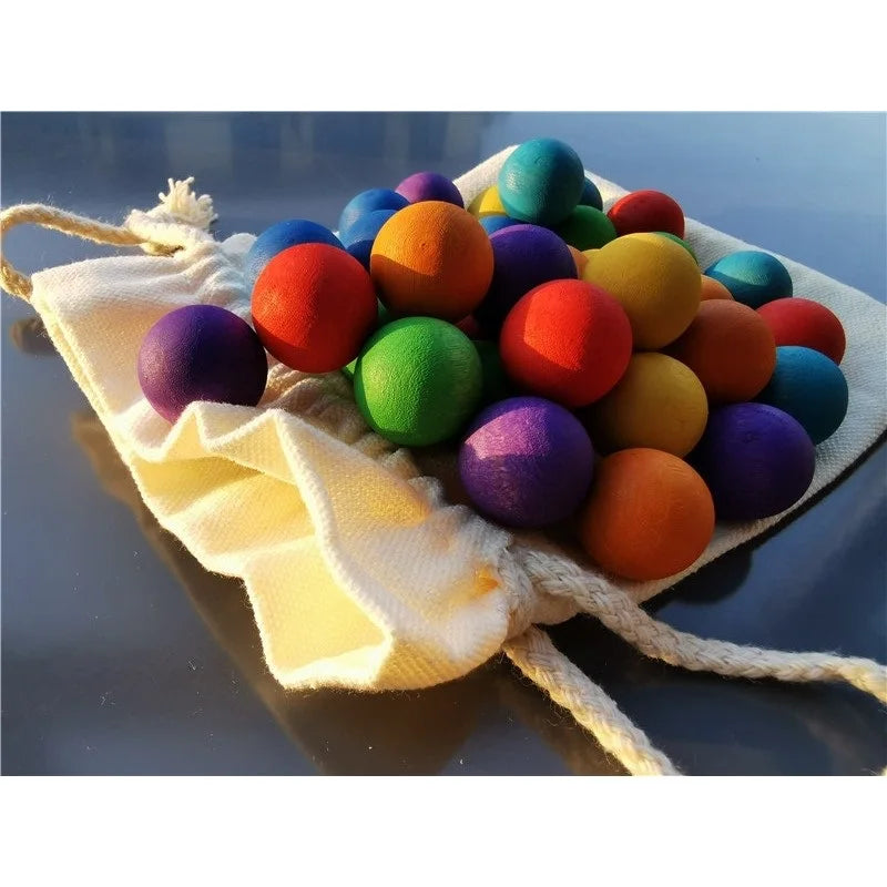 Rainbow Balls™ – Holzkugeln Regenbogen