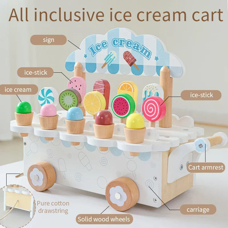 Wooden Gelato™ – Iskold fantasi – Rollespil med isbil