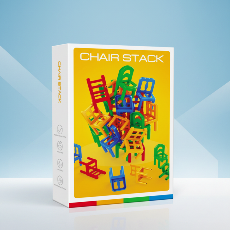 Chair Stack™ - Interaktiv & Kreativität fördern - Stapelstuhlspiel