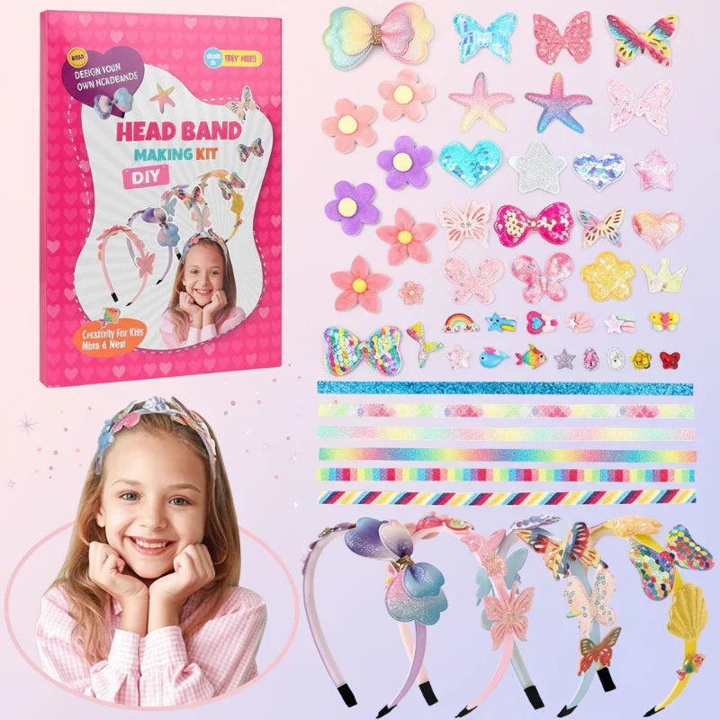 DIY Headband Making Kit – Kreativt & legesygt – Hårbåndssæt