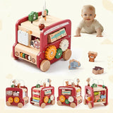 BusyRide – Lehrreich & vielseitig – Montessori-Aktivitätenbus aus Holz