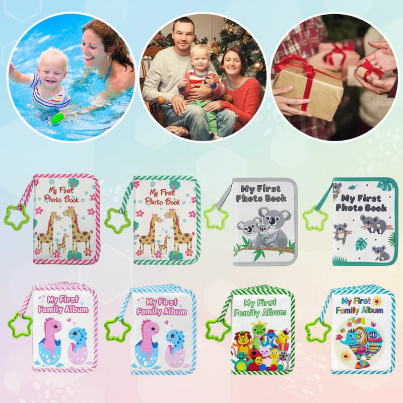 Baby Photo Album – Zart & Erinnerung – Fotobuch aus Stoff