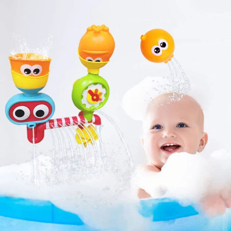 Waterwheel Fun™ – Drej og Plask vandhjul – Babylegetøj til badekar