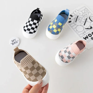 Mini Fashion™ - Geblocktes Muster - Flexibler Schlupfschuh