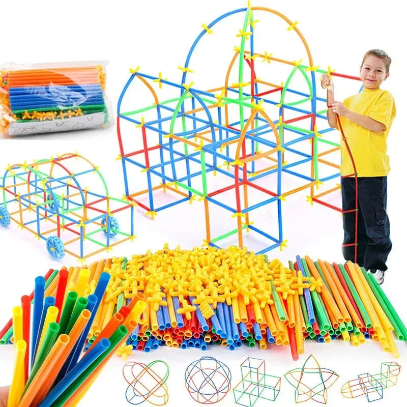 BuildPlay – Fantasi & færdigheder – Konstruktionsrør med forbindelsesstykker