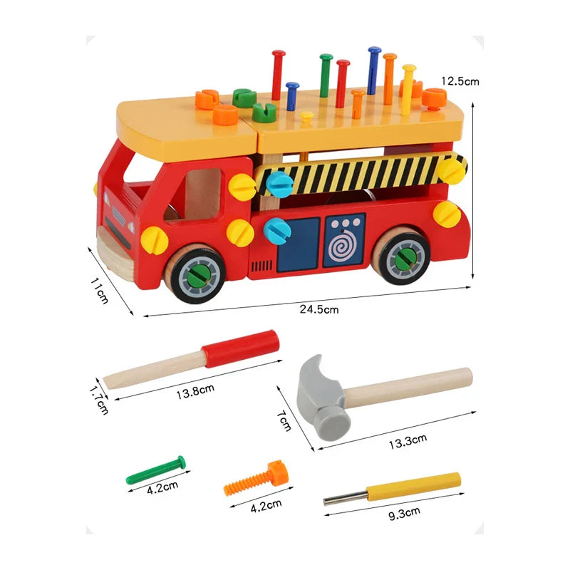 Woods™ - Feinmotorik und Koordination - Spielzeug-Bauwagen
