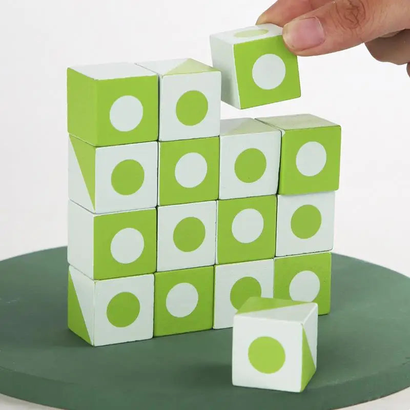 BrainBlocks™ – Schlank & kreativ – Geometrisches Denkspiel aus Holz