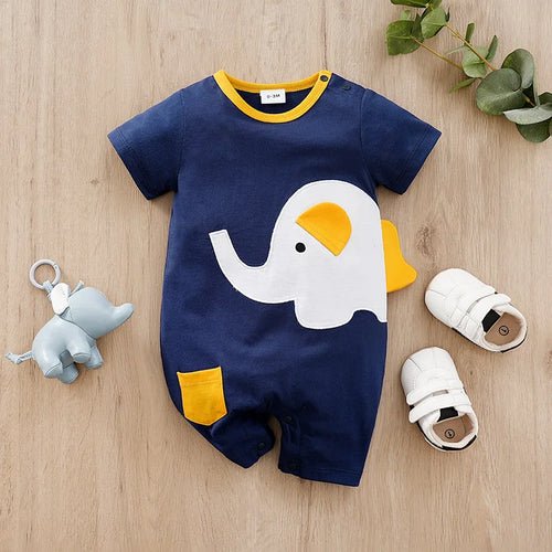 Mini Fashion™ - Komfort für jede Nacht - Kurzärmeliger Pyjama-Bodysuit