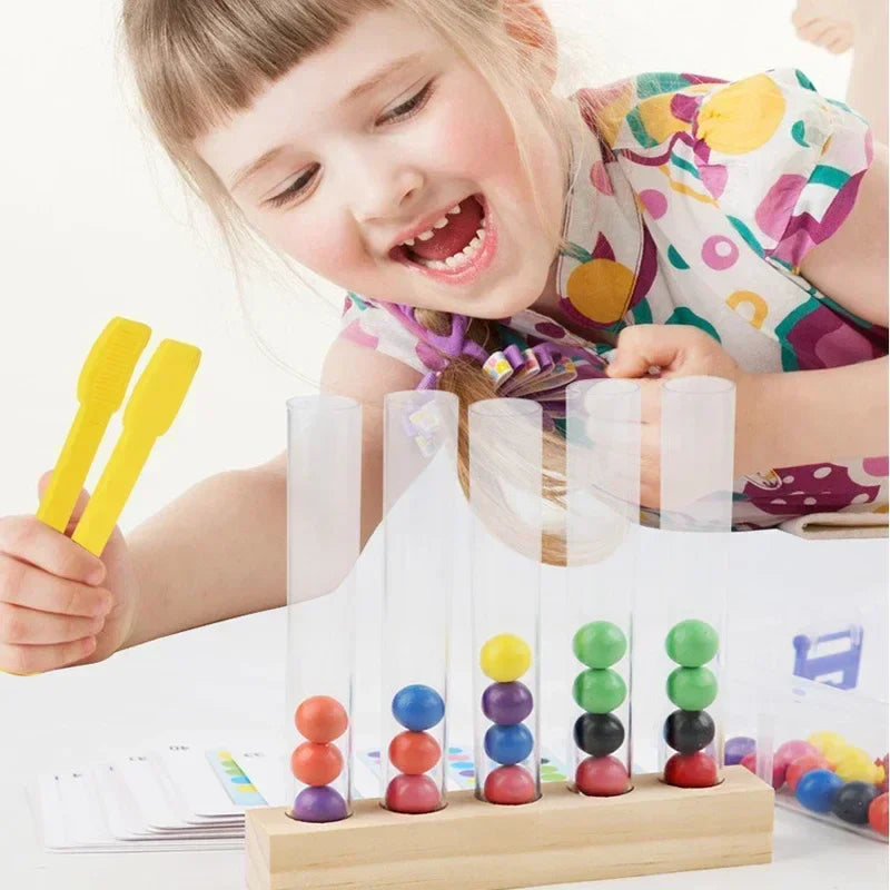 Tube Clip Beads™ - Denkspel - Farben & Motorikspiel