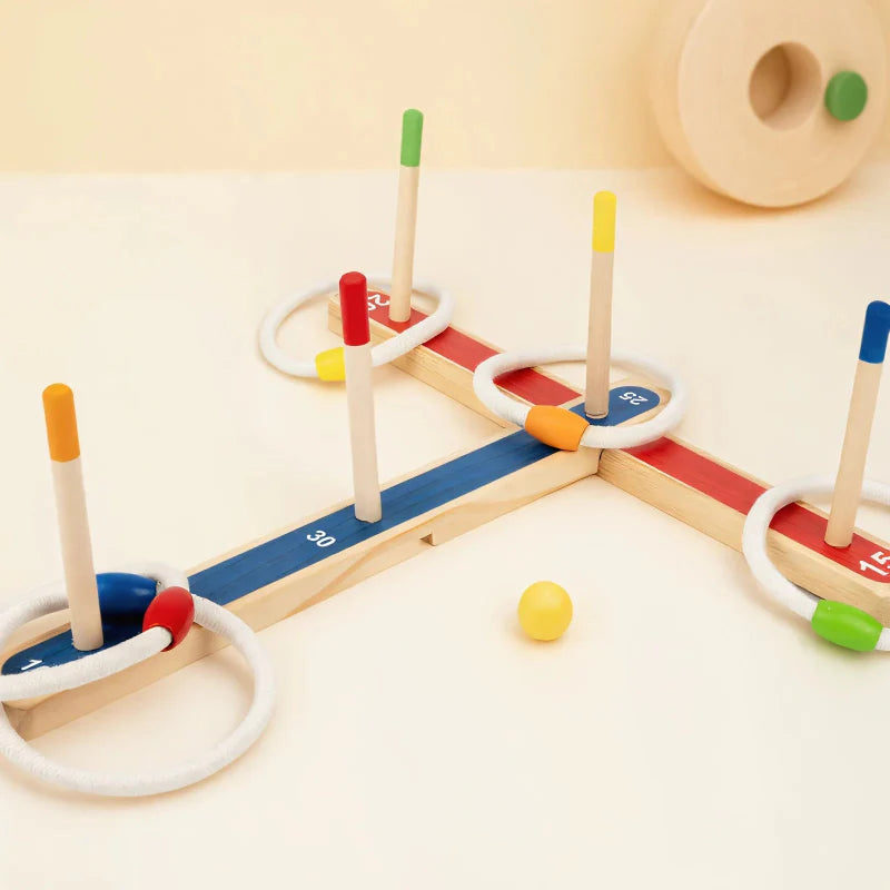 Montessori Ring Toss Game – Aktiv & lehrreich – Ringwurfspiel