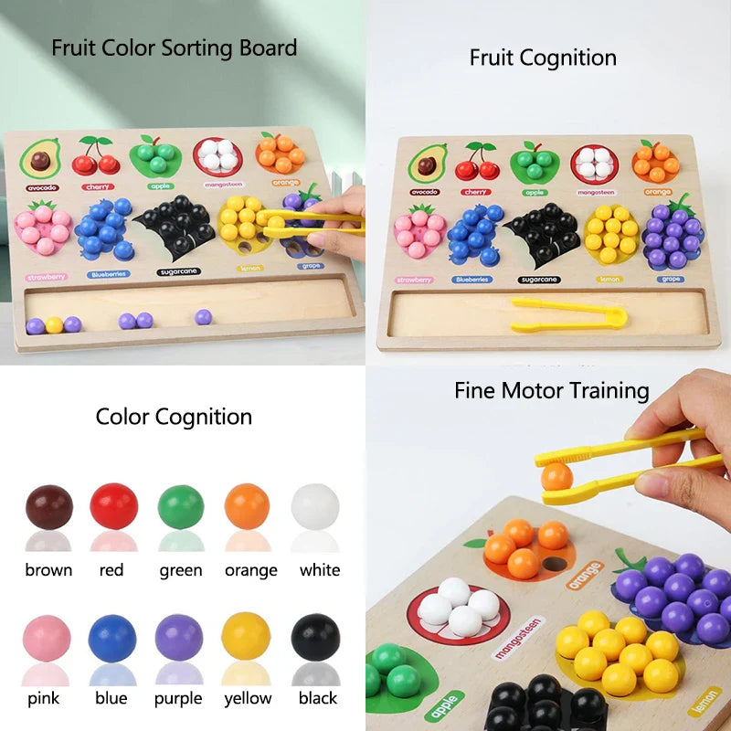 Toddler Clips™ - Obst & Formspiel -  Sortierspiel