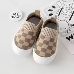 Mini Fashion™ - Geblocktes Muster - Flexibler Schlupfschuh