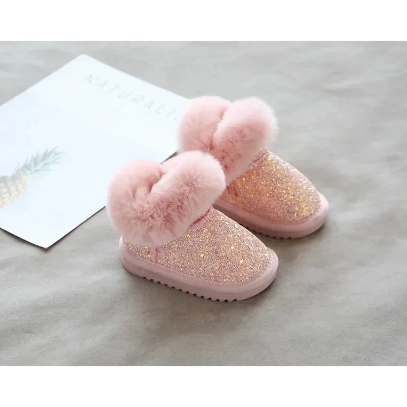 Mini Fashion™ - Warm & Stylisch - Glitzer Kinder Winterschuhe