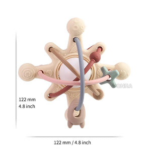 Sensory Rattle Ball™ – Sanfter Greifspaß – Baby-Silikon-Zahnspielzeug