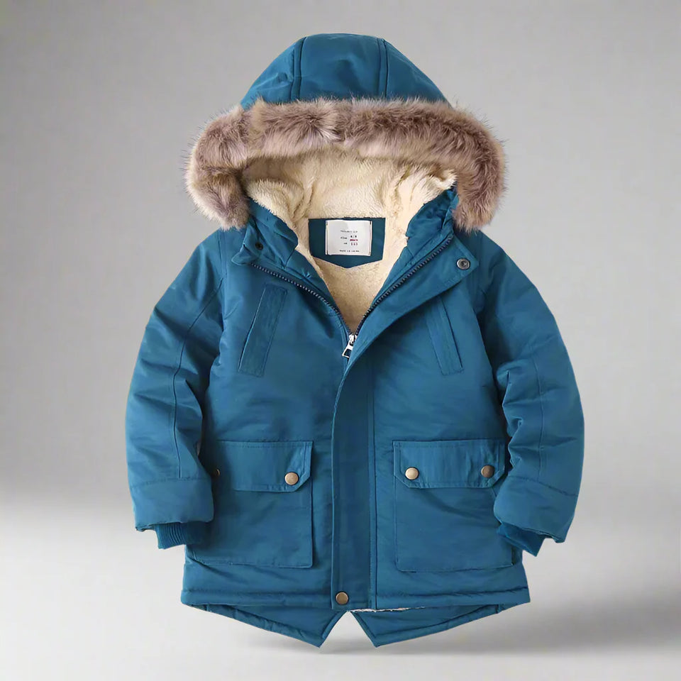 CozyTrend – Eleganter & warmer Parka-Wintermantel mit Pelzkragen