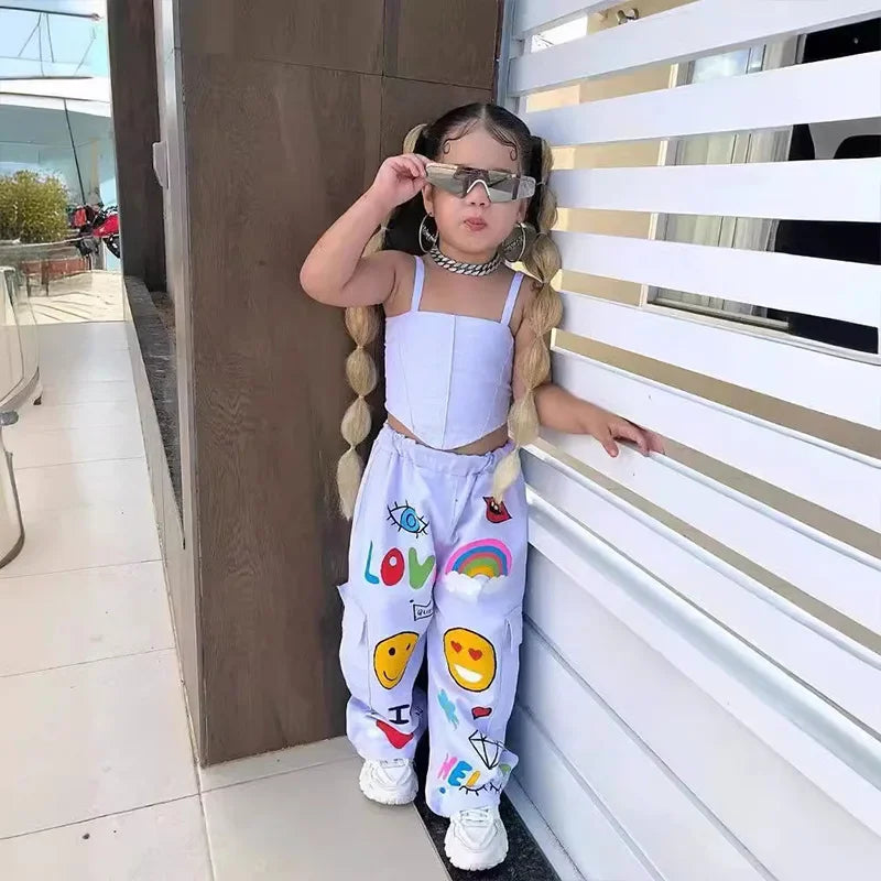 Mini Fashion™ - Modisches Kinder Tank Top & Hosen Set