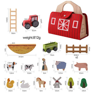 Woods™ - Abenteuer auf dem Bauernhof - Spielset Bauernhoftiere aus Holz