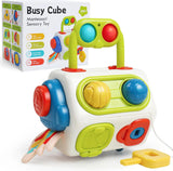 Montessori Busy Cube™ – Praktisk på farten - Sensorisk kube