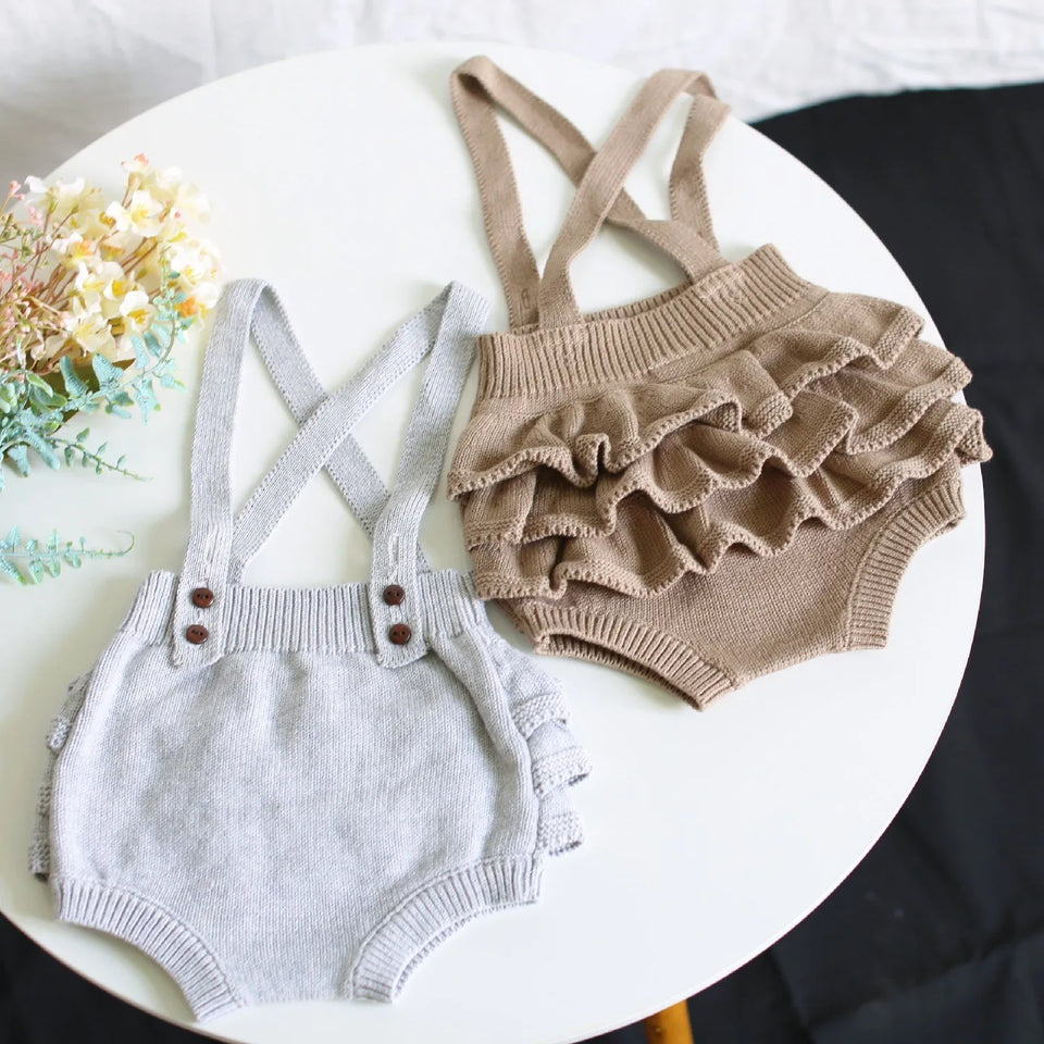 Mini Fashion™ - Sød strikket baby-omper