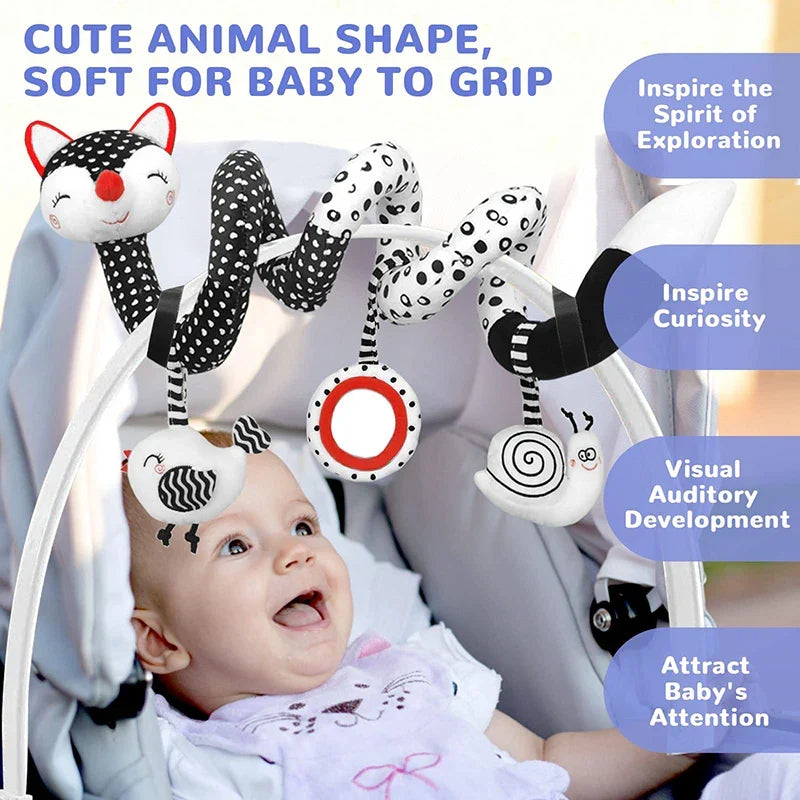 Baby Spiral Toy™ - Legetøj til autostol og barnevogn